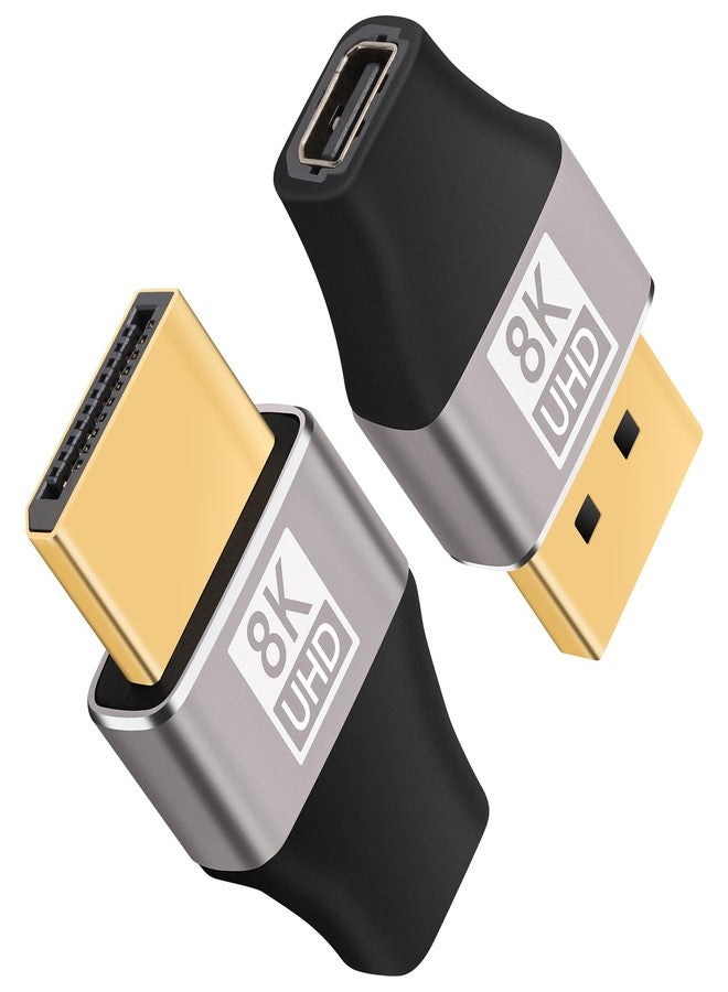 Togconn 8K Mini DP Female to DP Male Adapter 2 Pack - Image 1