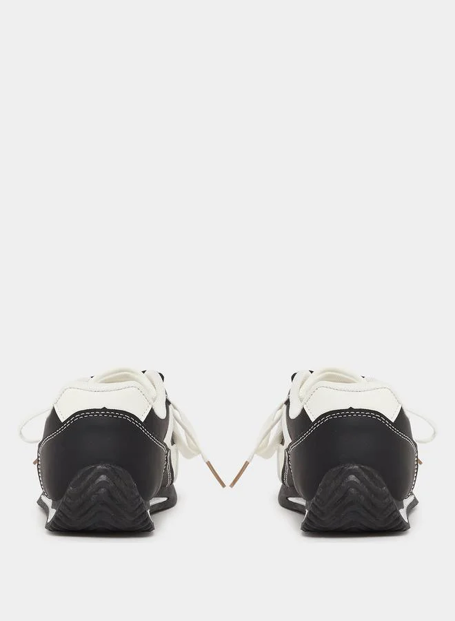 Styli Styli Color Block Lace-Up Sneakers