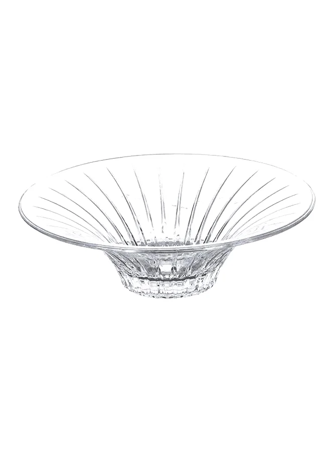 RCR Timeless Centerpiece Crystal Glass Decorative Bowl Clear 10.1 x 32 x 32 cm