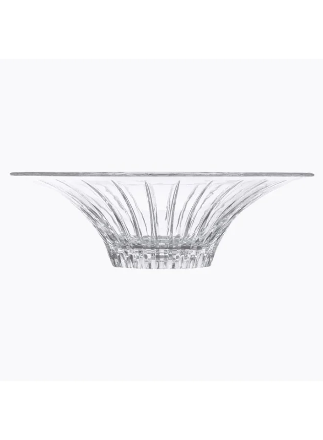 RCR Timeless Centerpiece Crystal Glass Decorative Bowl Clear 10.1 x 32 x 32 cm