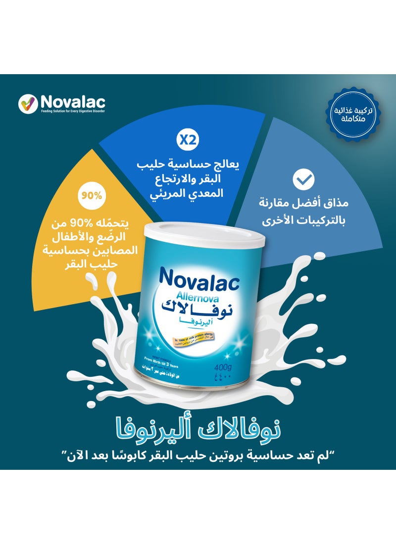 Novalac Allernova Infant Formula For Milk Protein Allergy Cases From 0 To 3 Years 400g - Image 5