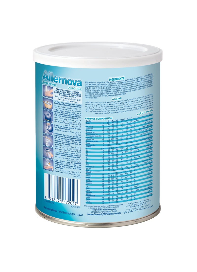 Novalac Allernova Infant Formula For Milk Protein Allergy Cases From 0 To 3 Years 400g - Image 3