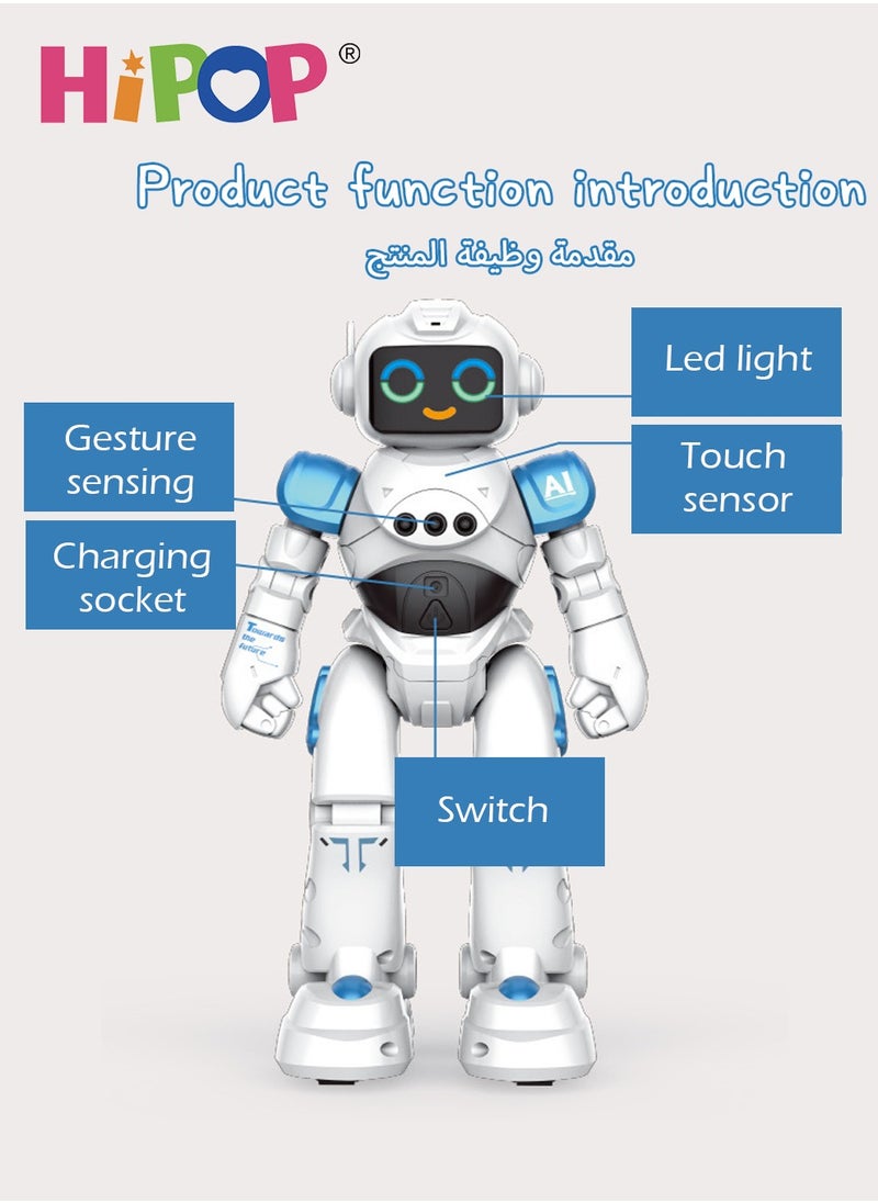 HIPOP - Expressive RC Robot with Gesture Sensing,Programmable,Singing And Dancing,Children's Educational Interactive Robot Electric Toy As Kids Gift - Image 1