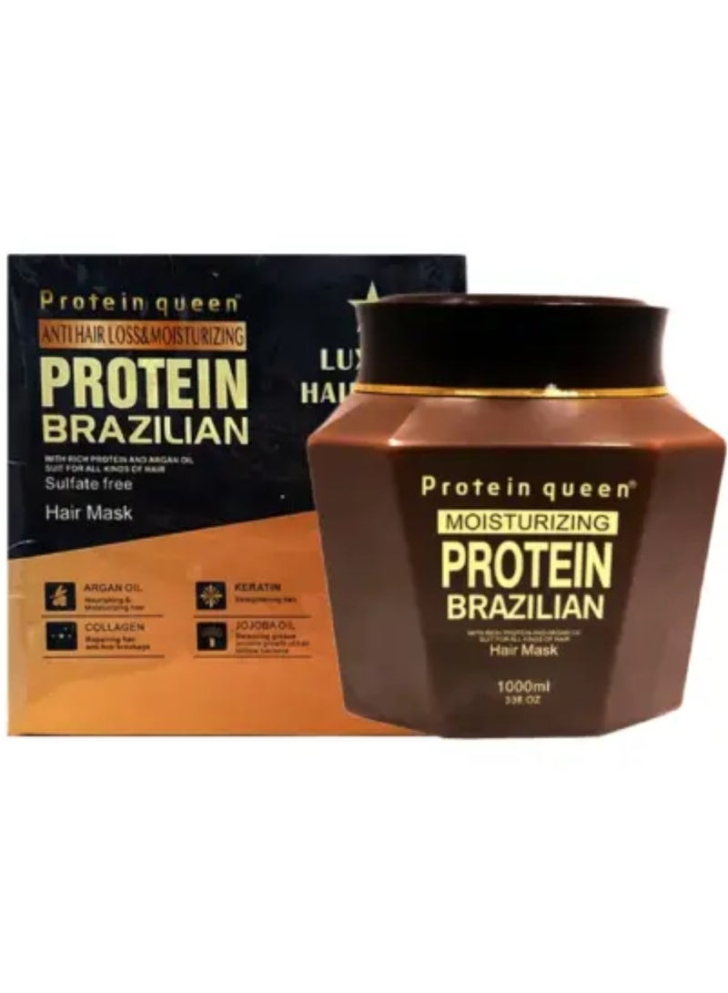 بروتين كوين قناع الشعر البرازيلي المضاد لتساقط الشعر والمرطب بالبروتين 1000 مل