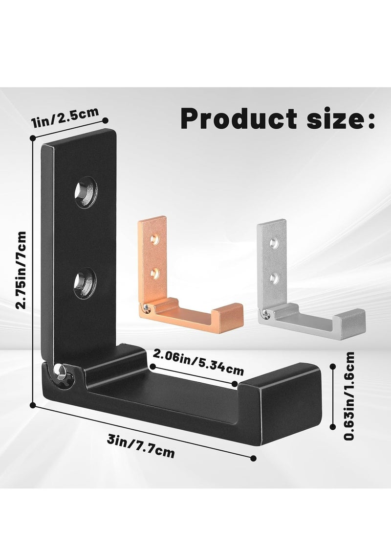 Folding Wall Hooks (5-Pack) – Heavy-Duty for Coats, Towels, Closet, and Headphones - Image 2