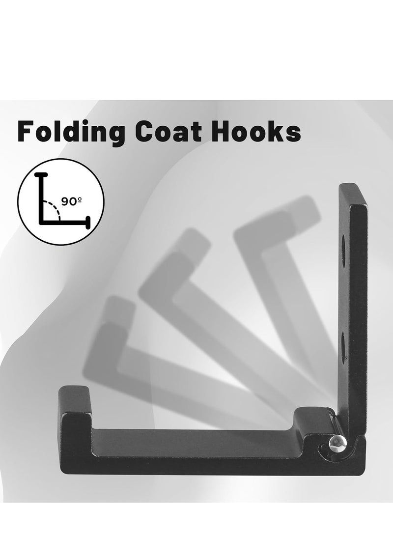 Folding Wall Hooks (5-Pack) – Heavy-Duty for Coats, Towels, Closet, and Headphones - Image 5