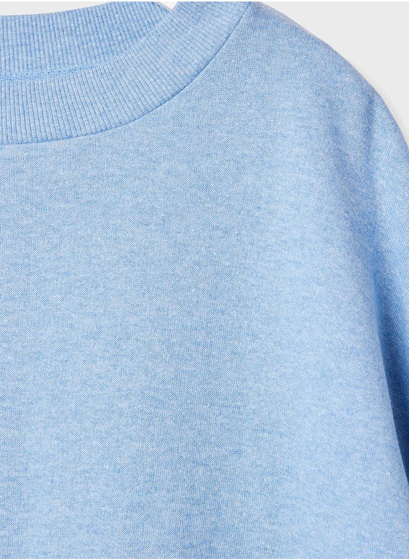 MANGO Youth Oversized Crop Sweatshirt  - Image 3