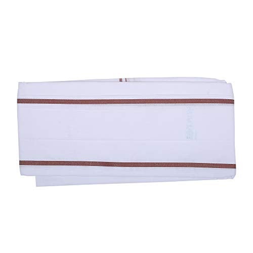 ROLIMOLI 100% Cotton White Gamcha Angochha Soft Absorbent Traditional Bath Towel Multipurpose Cloth for Daily Use (2 Meter, 2) - Image 3