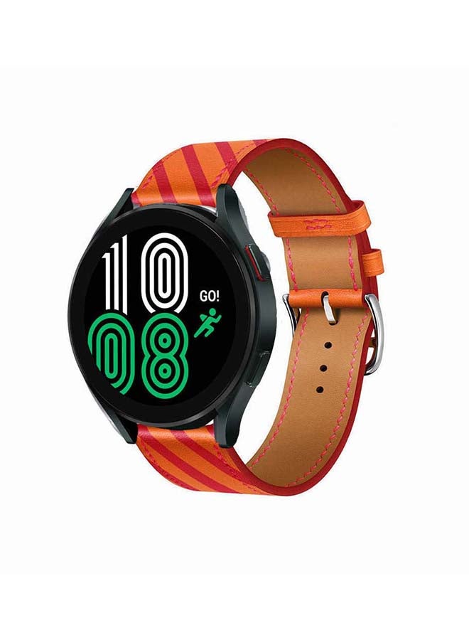 Perfii Replacement Band For Samsung Galaxy Watch4 Orange Rose Red - Image 2