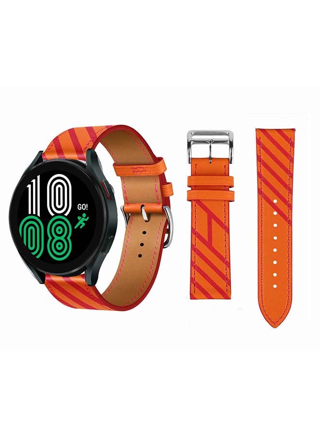 Perfii Replacement Band For Samsung Galaxy Watch4 Orange Rose Red - Image 1
