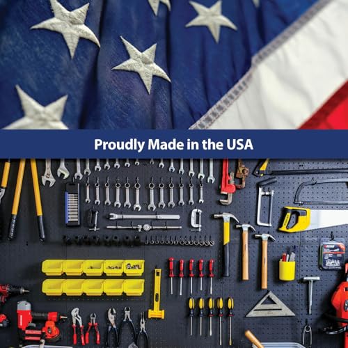 WallPeg Pegboard Panels Garage Organization - 12 ea (24"x16") Black Peg Board Panel Set - (PB-1-B) Tool Organizer, Crafts, Shop, Home, Office, Wall Storage Kit - Image 4