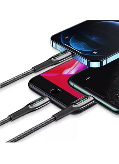 Usams iPhone Cable 1.2M USB C to Lightning Fast Charging Wire Braided Cord 20W Fast PD Charge for iPhone 14/14 Plus/ 14 Pro/14 Pro Max/iPhone 13/12/11/XS/Pro Max /Pro/Mini/SE/ ipad 9 Black  - Image 4