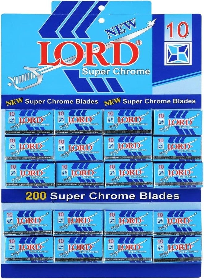 Lord 200 Lord Double Edge Safety Razor Blades Super Chrome - Image 1