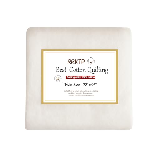 RRKTP Cotton Batting for Quilting200 gm Lightweight Quilt Batting Twin SizeNatural All Season Comfort Cotton Stuffing Sewing Handmade DIY Crafts 7296 - Image 1