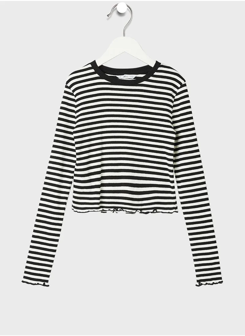 MANGO Youth Striped T-Shirt