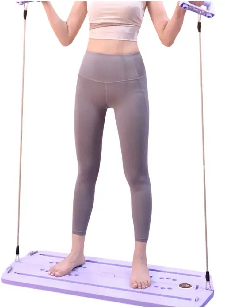 تايجر Multifunctional Sit-Up Fitness Board with Resistance Bands – Home Workout Exercise Machine (Random Color) - Image 3