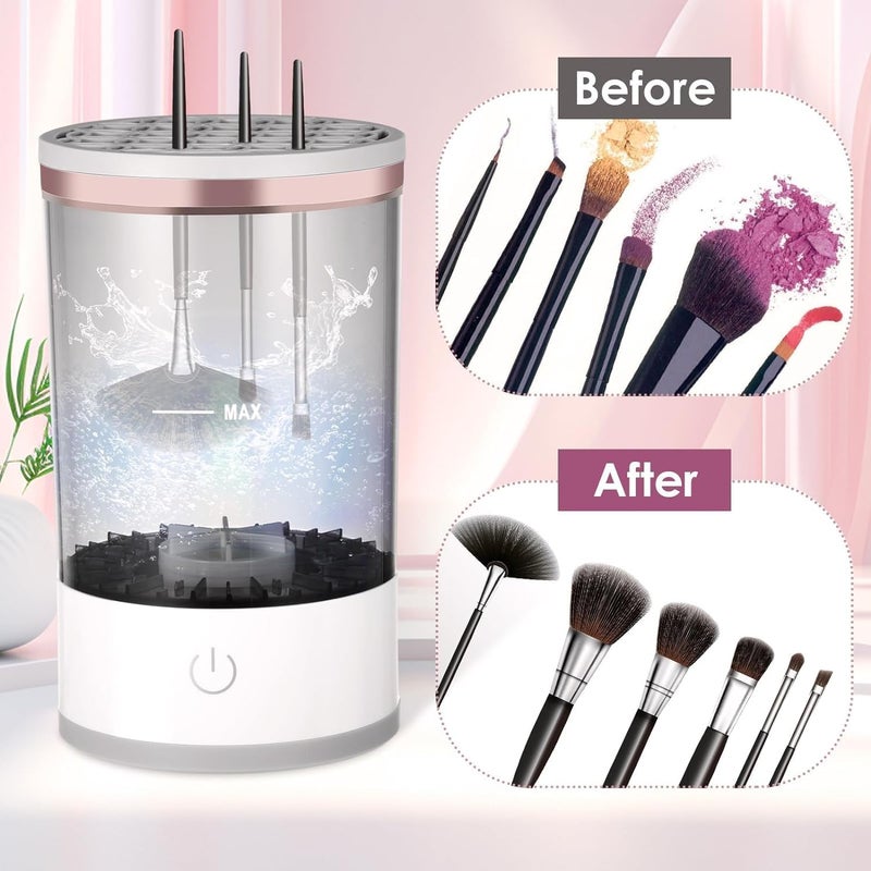 Deoxys Make Up Brush Cleaner Set Makeup Brush Cleaner Dryer Machine Makeup Brushes Cleaner Cosmetic Machine Cosmetic Make Up Brush Cleaning Tool to Wash Dry Makeup Brush Cleaners - Image 3