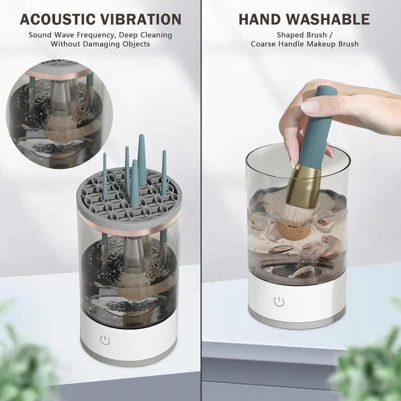 Deoxys Make Up Brush Cleaner Set Makeup Brush Cleaner Dryer Machine Makeup Brushes Cleaner Cosmetic Machine Cosmetic Make Up Brush Cleaning Tool to Wash Dry Makeup Brush Cleaners - Image 5