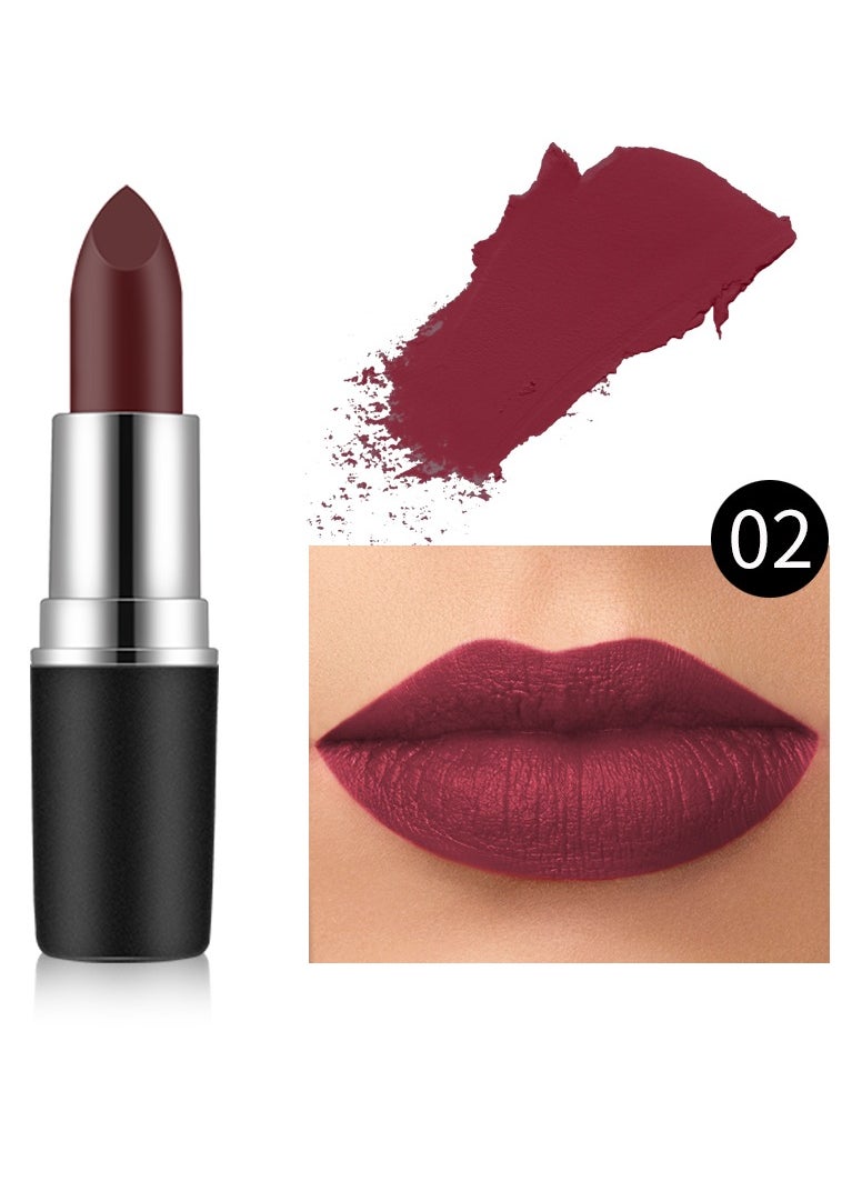 Vibely Vibely Velvet Matte Lipstick: Rich, Bold Color with a Soft Matte Finish Waterproof, Long-Lasting & Flawless Velvet Lips, One Size 02#  - Image 1