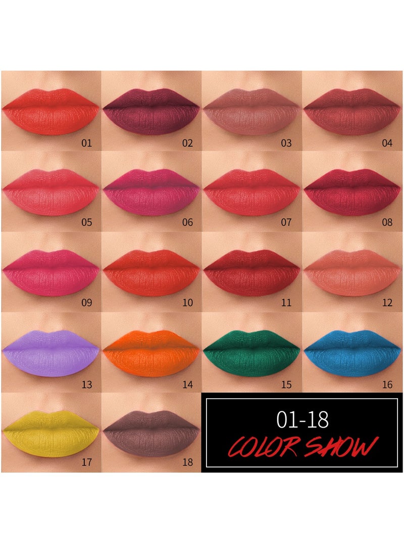 Vibely Vibely Velvet Matte Lipstick: Rich, Bold Color with a Soft Matte Finish Waterproof, Long-Lasting & Flawless Velvet Lips, One Size 02#  - Image 3