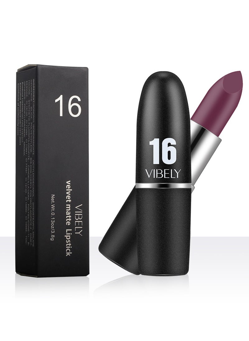 Vibely Vibely Velvet Matte Lipstick: Rich, Bold Color with a Soft Matte Finish Waterproof, Long-Lasting & Flawless Velvet Lips, One Size 02#  - Image 5