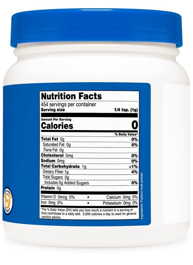 Nutricost - Psyllium Husk Ground Powder (1Lbs) Gluten Free And Non Gmo - Image 1