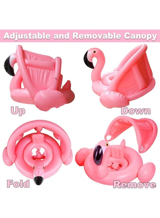 Inflatable Baby Pool Float, PVC Summer Swimming Float with Safe Seat, Toddler Pool Float, Fun Ride-on Raft Pool Baby Beach Supplies for Toddlers, Pool Toys