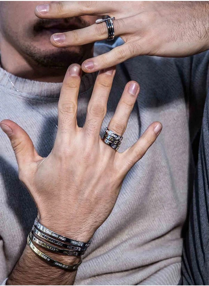 MONACO - APM smile Morse Code Ring - Image 1