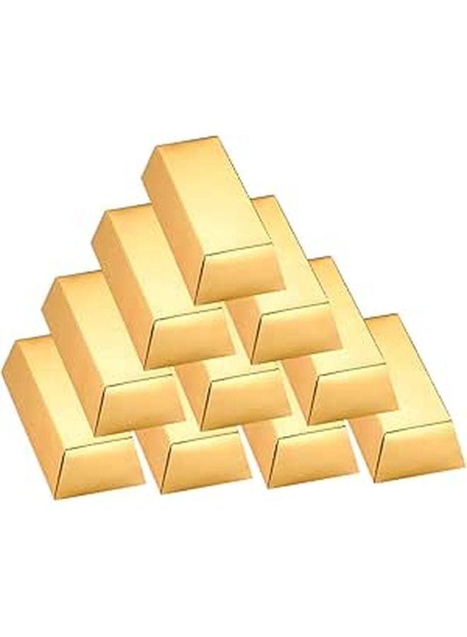 10Pcs Gold Bar Favor Boxes For Weddings Showers Candy And Celebrations - Image 1