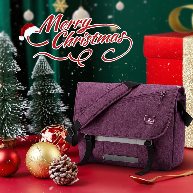 OIWAS Messenger Bag for Women, 14 Inch Laptop Crossbody Bags Men Casual Satchel Shoulder Bag College Travel Office Briefcase - Image 2