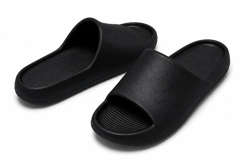 Comfort Slide Slippers – Lightweight Soft EVA Anti-Slip Slippers for Home, Bathroom & Indoor Use – Black Size 41/42 - Image 2