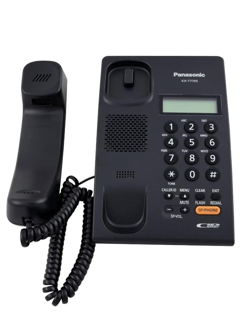 باناسونيك هاتف أرضي سلكي تناظري من باناسونيك KX-T7705S - أسود - Image 2