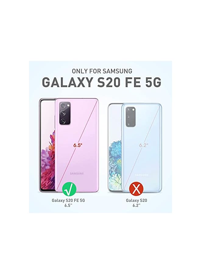 سوبكيس سلسلة Unicorn Beetle Pro مصممة لكامل الجسم بطبقة مزدوجة وحافظة متينة مع واقي شاشة مدمج لهاتف Samsung Galaxy S20 FE (2020) مقاس 6.5 بوصة، أزرق معدني - Image 2