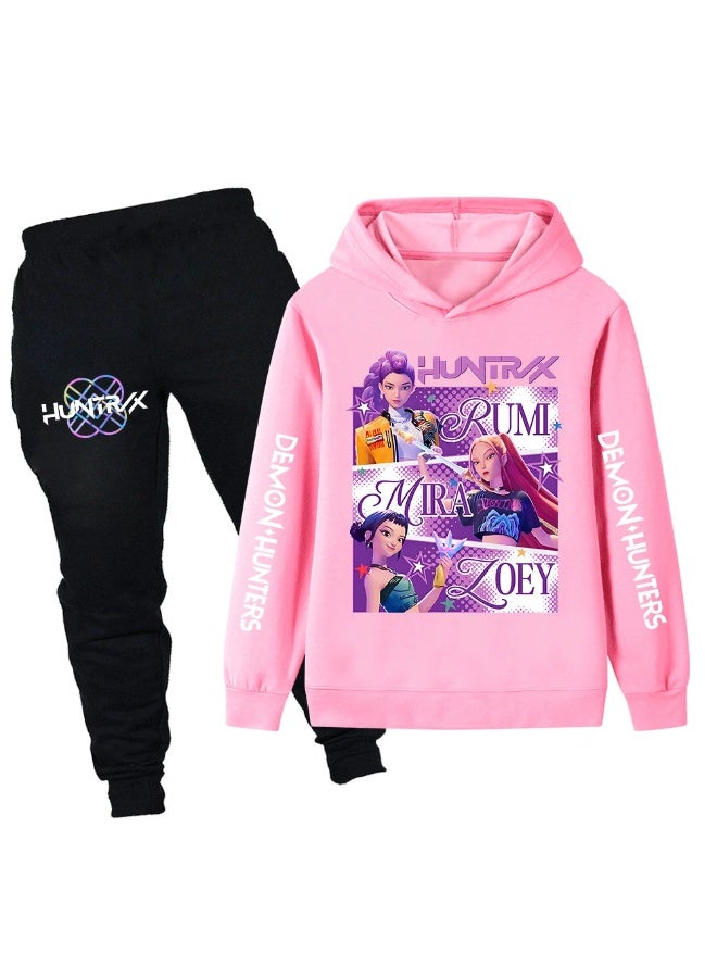 general K-POP: Demon Girl Group Children's Sweatshirt, Hoodie Set, Sweatshirt + Pants - Image 1