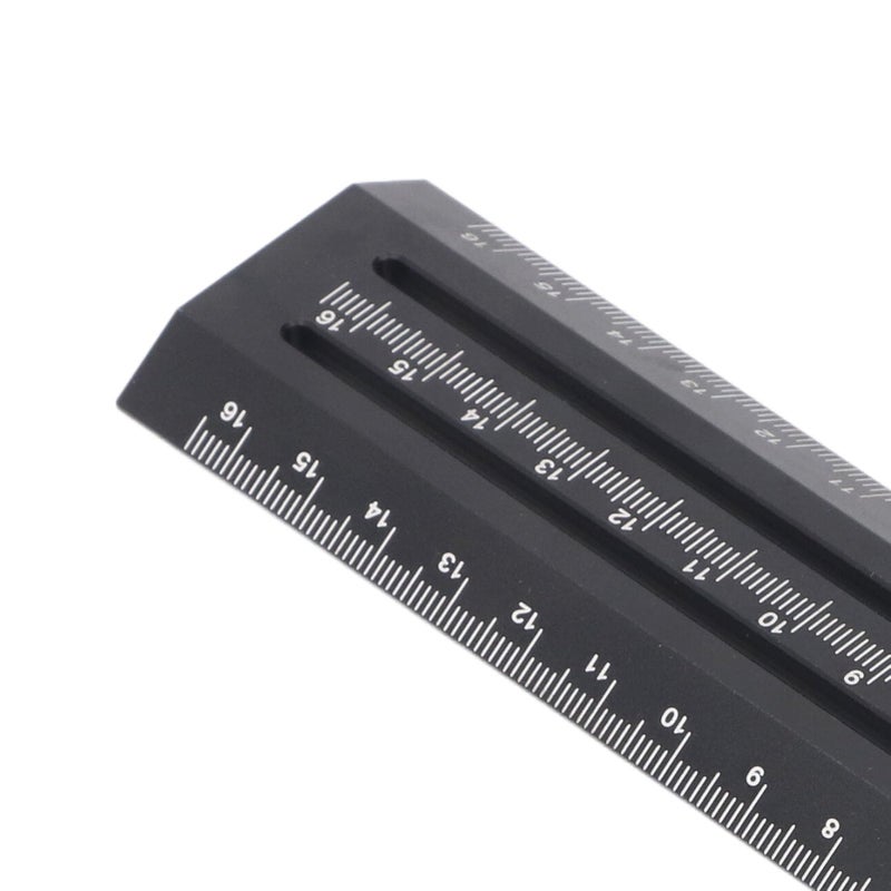 Green T Type Scribing Gauge Double Line Marking Ruler 16CM Woodworking Sliding Measurement Tool - Image 5