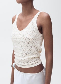 MANGO Openwork Details Knit Top  - Image 3