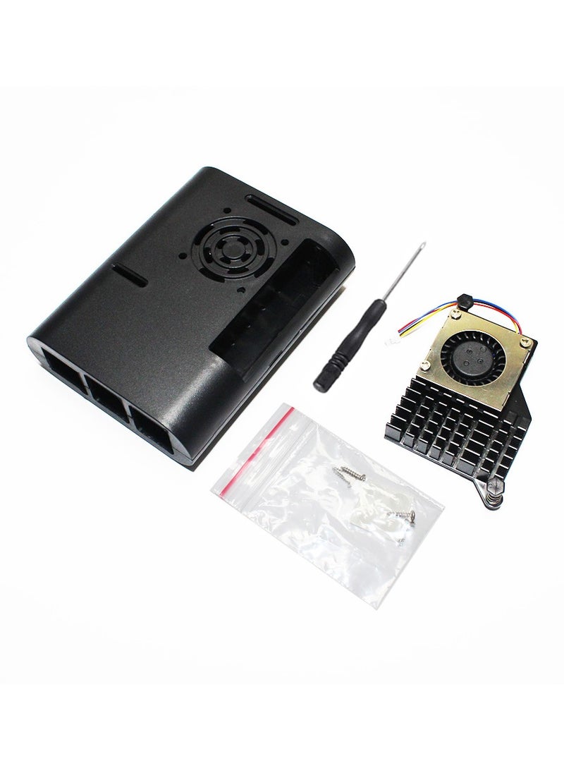 Generic - Raspberry Pi 5 Case with Active Cooler Heatsink PWM Adjustable Speed Cooling Fan Slim ABS Enclosure Box - Image 1