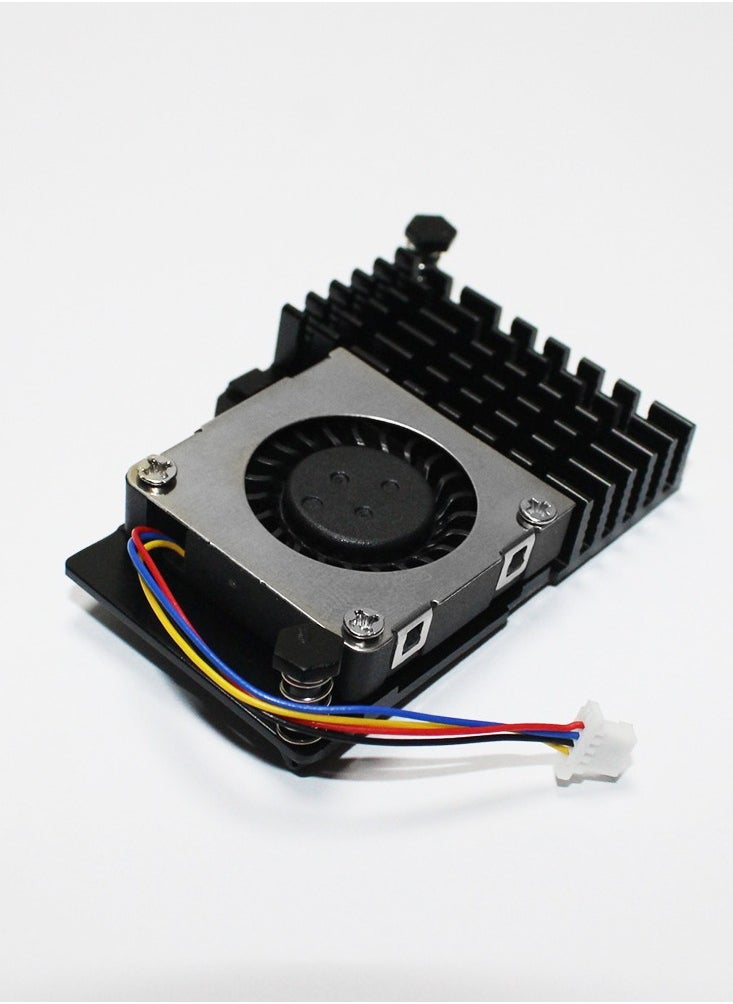 Generic - Raspberry Pi 5 Case with Active Cooler Heatsink PWM Adjustable Speed Cooling Fan Slim ABS Enclosure Box - Image 1