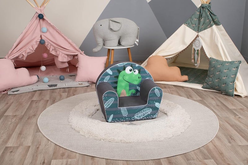 Delsit Arm Chair Dragon - Lightweight Foam Chair for Kids - Image 1