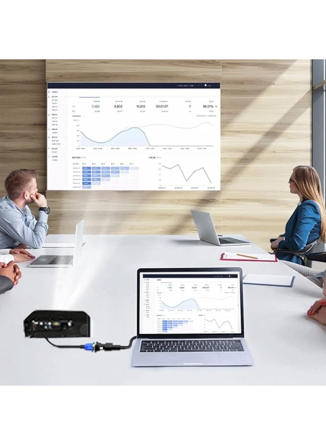 HDMI to VGA Converter with 3.5mm Audio Cable – 1080p 60Hz Female to Male, Compatible with Laptop, TV, and Projector – Multi-Color - Image 4