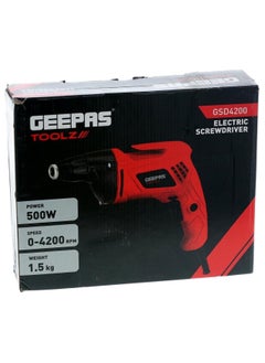 GEEPAS Electric Screw Driver 500W Geepas Gsd4200-240  - Image 3
