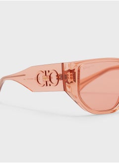 Salvatore Ferragamo Modified Rectangle Sunglasses  - Image 3