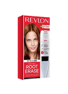 Revlon Ent Hair Color By Revlon Permanent Hair Dye Athome Root Erase With Applicator Brush For Multiple Use 100% Gray Coverage Medium Auburn/Reddish Brown (5R) 3.2 Fl Oz  - Image 2