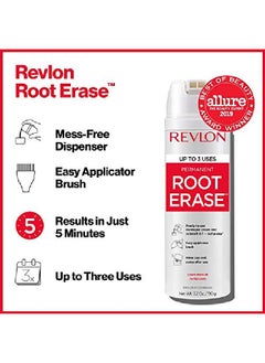 Revlon Ent Hair Color By Revlon Permanent Hair Dye Athome Root Erase With Applicator Brush For Multiple Use 100% Gray Coverage Medium Auburn/Reddish Brown (5R) 3.2 Fl Oz  - Image 3