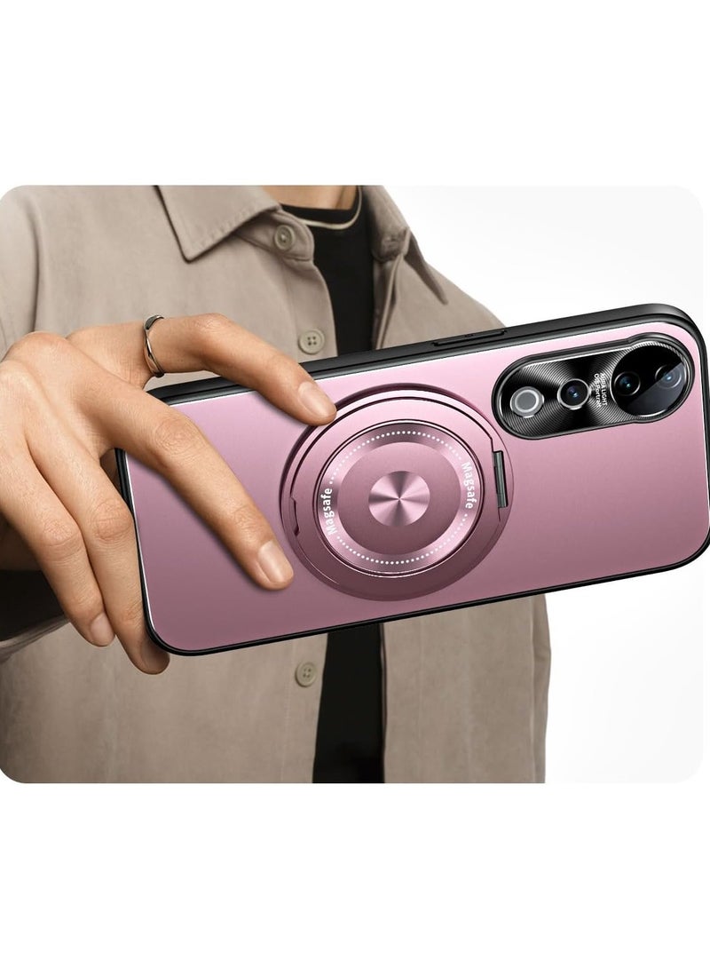 general Vivo V40 / V40 Pro (2024) Case, Magnetic Slim Case, Compatible with Magnetic Security and Wireless Charging, Frosted Protective Back Cover with 360° Swivel Stand - Image 2