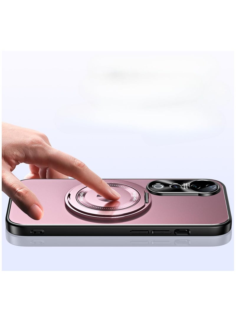 general Vivo V40 / V40 Pro (2024) Case, Magnetic Slim Case, Compatible with Magnetic Security and Wireless Charging, Frosted Protective Back Cover with 360° Swivel Stand - Image 4