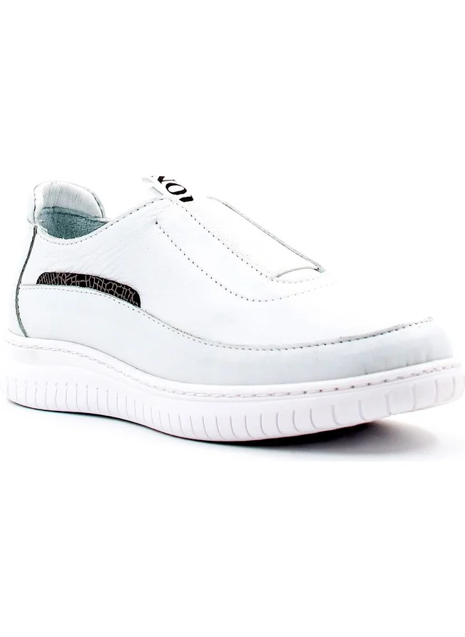 Fast Step Genuine Leather White Women's Casual Shoes 583za4023