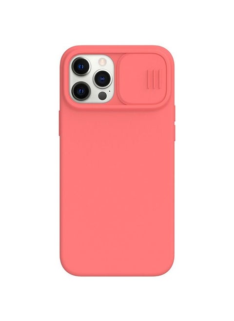 CamShield Silky Magnetic Silicone Case For Apple iPhone 12 Pro Max - Orange Pink
