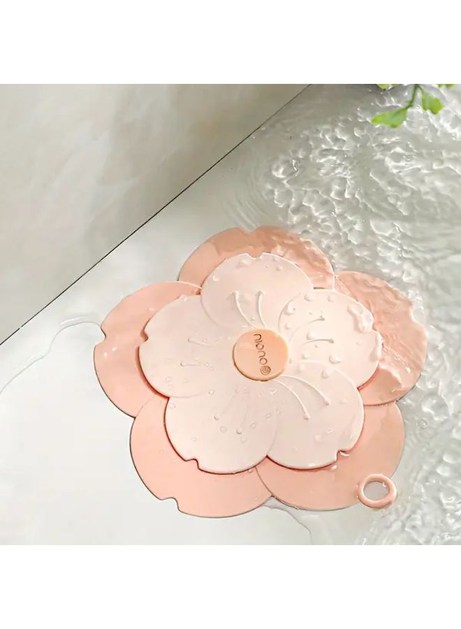 Green Cherry Blossom Drainage Pipe Odor Proof Sealed Cap Floral Design Bathroom Essential - Image 2