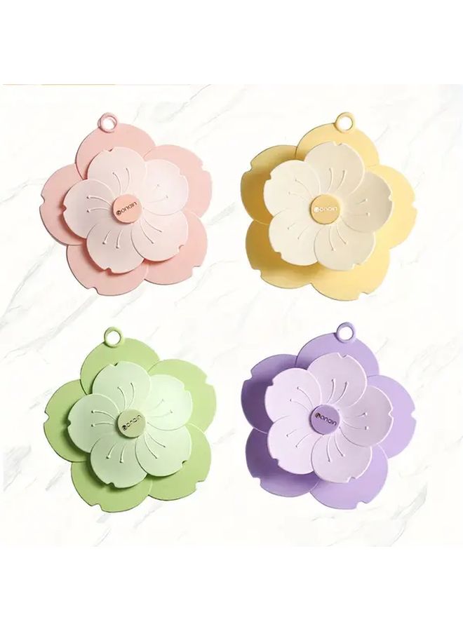 Green Cherry Blossom Drainage Pipe Odor Proof Sealed Cap Floral Design Bathroom Essential - Image 4